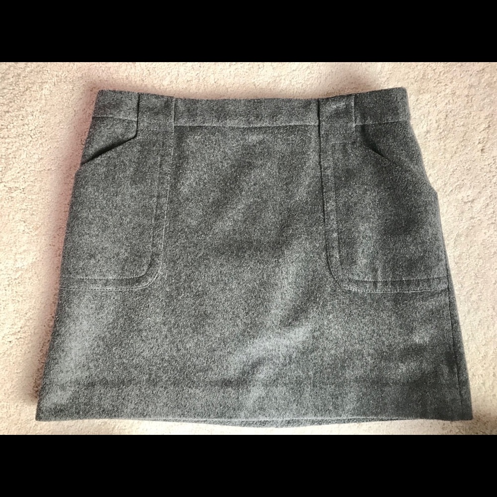 J. Crew Wool Mini Skirt